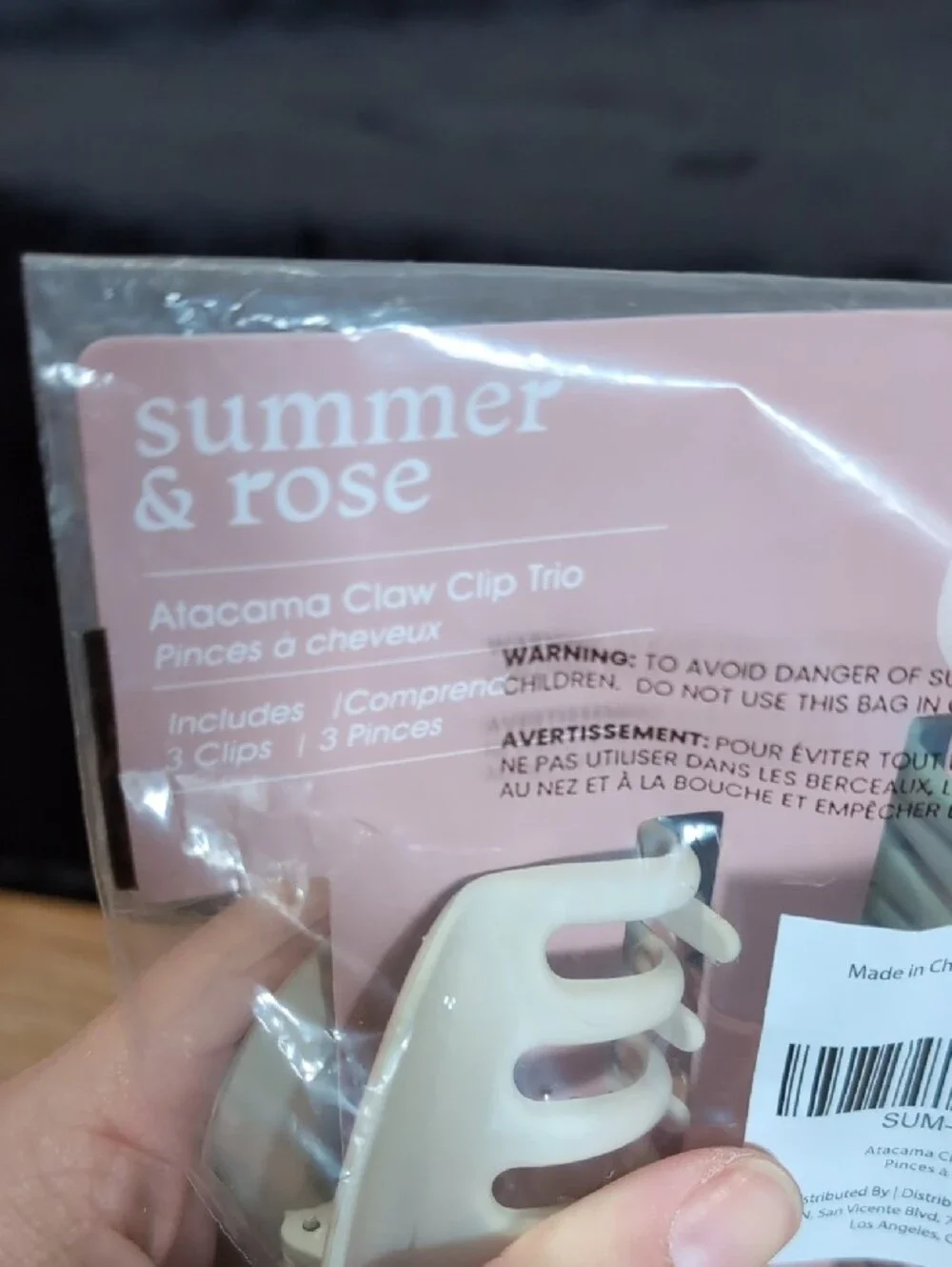 summer & rose Pastel Pink and Mint Hair Clip Set